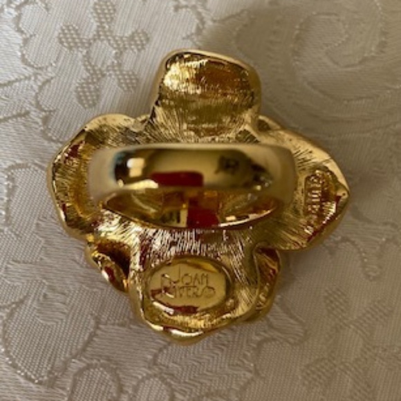 Joan Rivers Classics Collection Pave Crystal Rose Ring - Picture 6 of 13